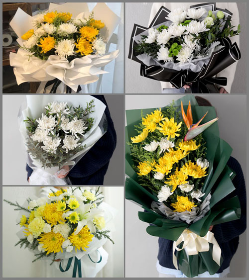 山西太原古交市常安乡水圪垛村白事花束代送